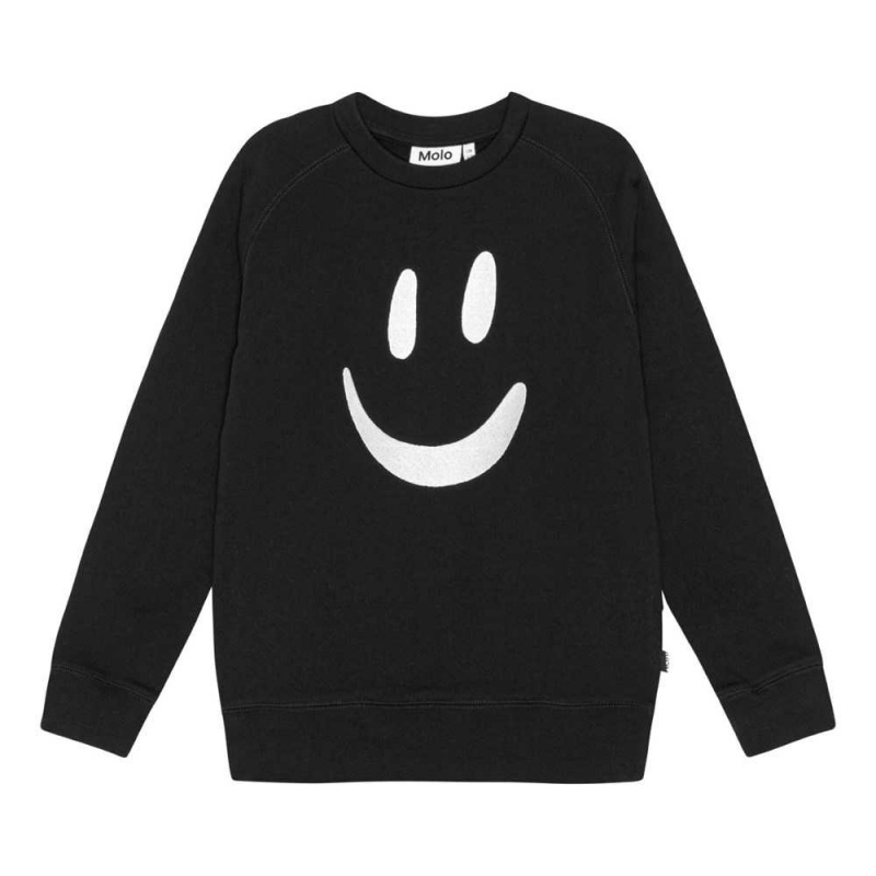 Molo Mike Sweatshirts Cardigans Pojke Black | SE0000759