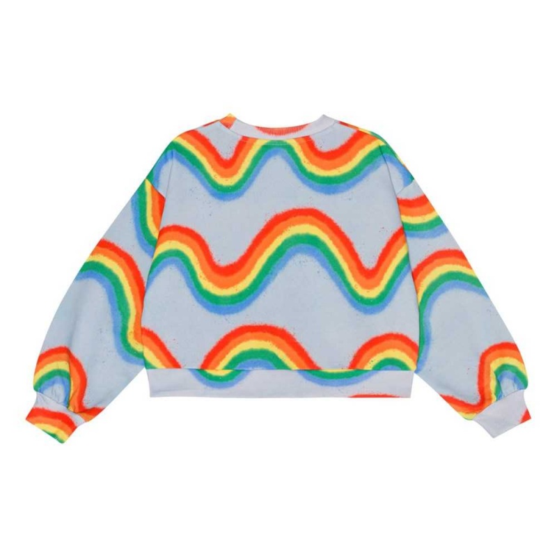 Molo Miki Sweatshirts Cardigans Flicka Rainbow Waves | SE0000476