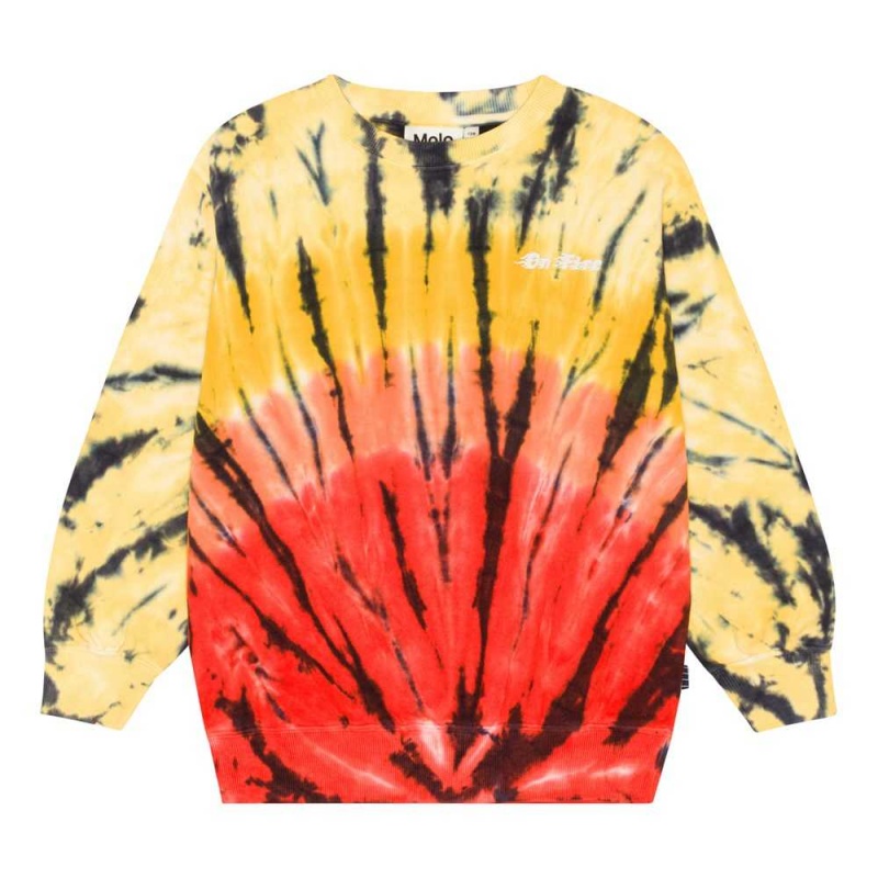 Molo Monti Sweatshirts Cardigans Pojke Fire Dye | SE0000766