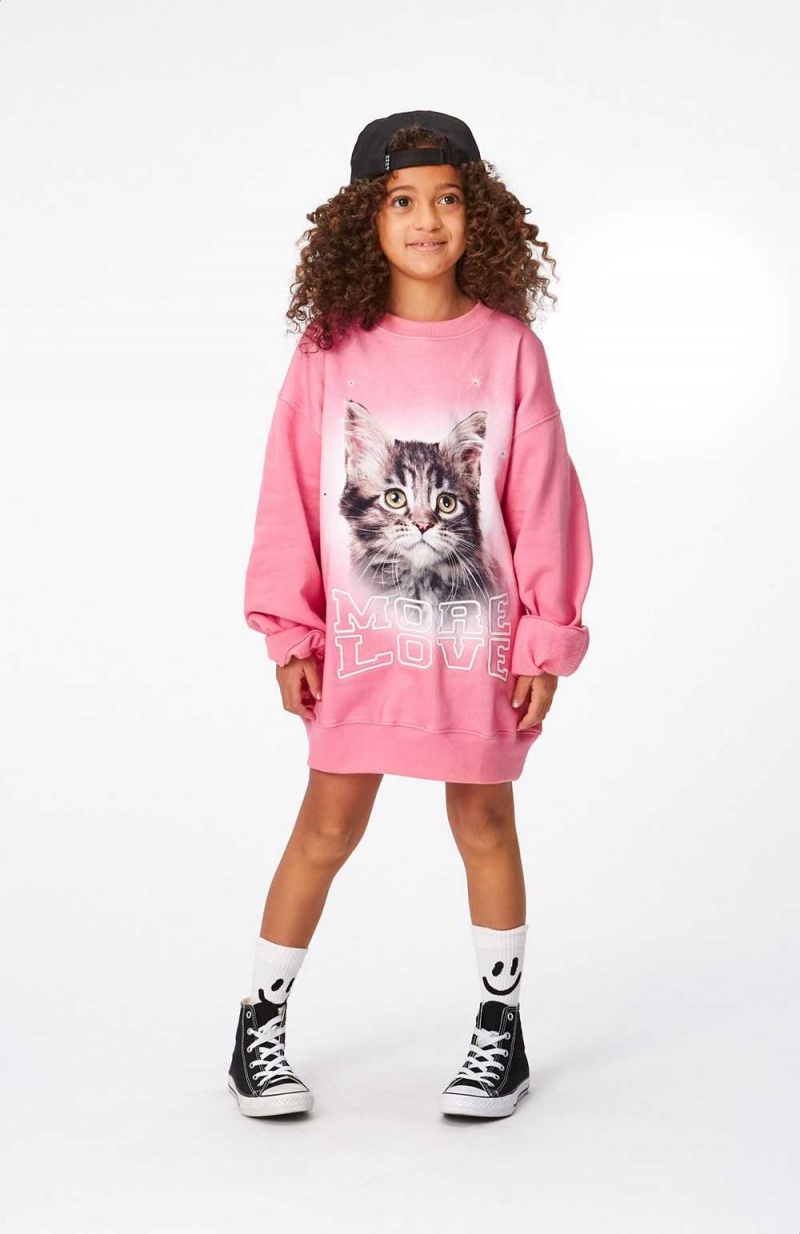 Molo Monti Sweatshirts Cardigans Flicka More Love Cat | SE0000479