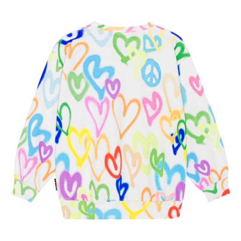 Molo Monti Sweatshirts Cardigans Flicka Variety Hearts | SE0000467