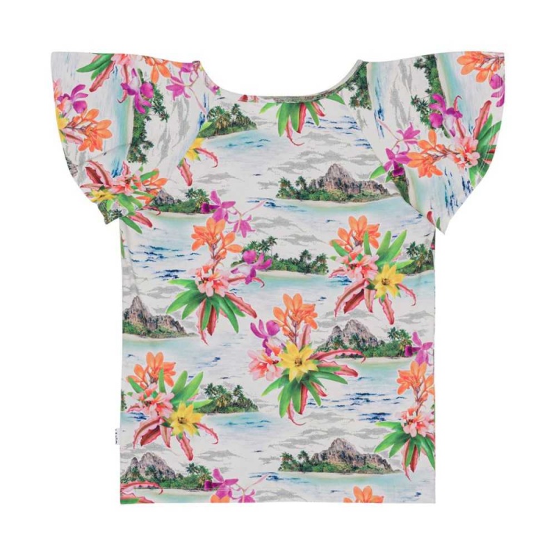 Molo Rachel T Shirts Tops Flicka Tropical Islands | SE0000516