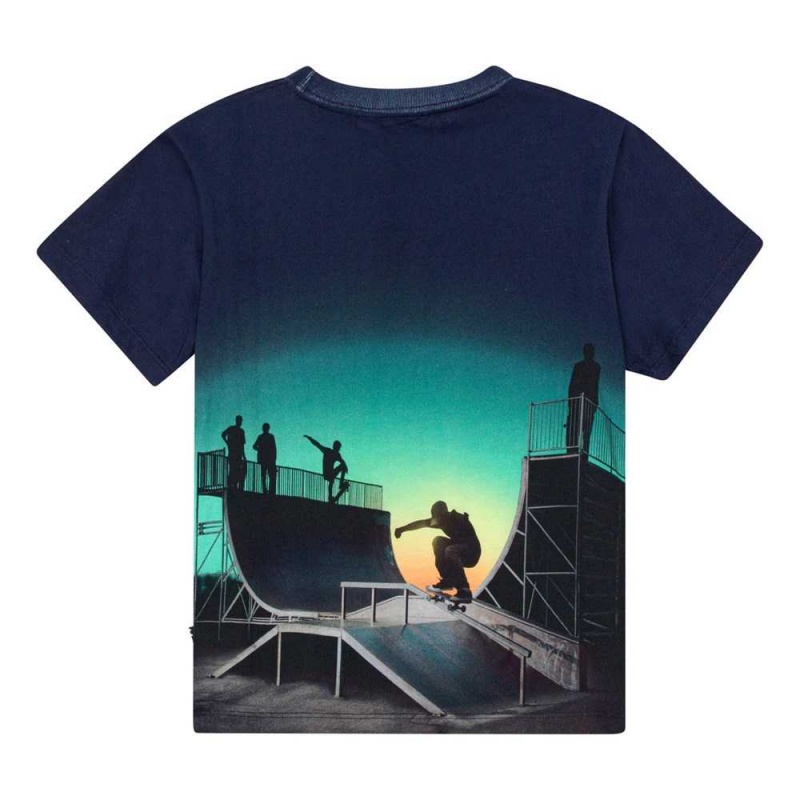 Molo Rame T Shirts Tops Pojke Halfpipe Universe | SE0000821