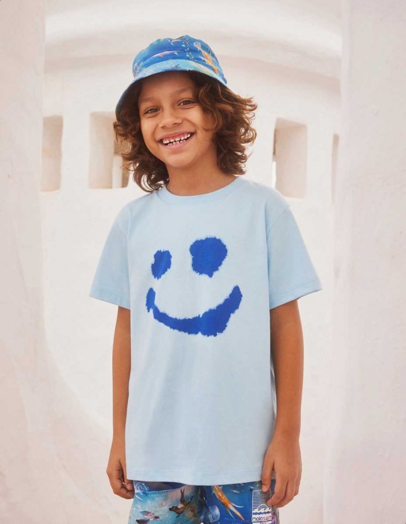 Molo Rame T Shirts Tops Pojke Water Smile | SE0000634