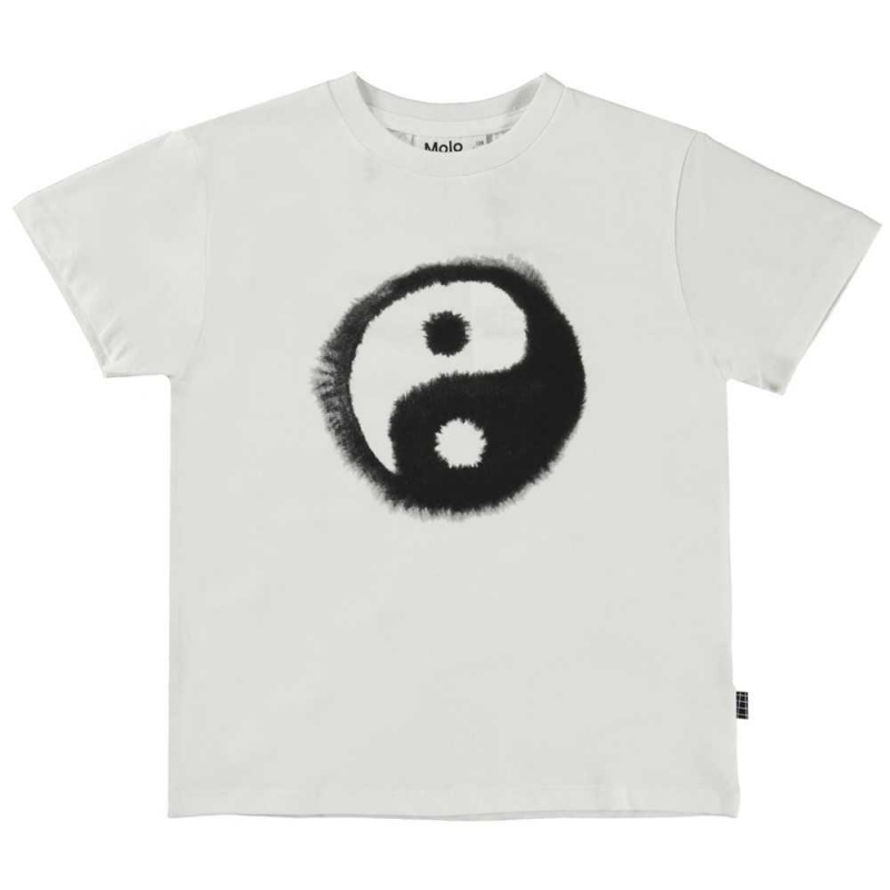 Molo Rame T Shirts Tops Pojke Water Yin Yang | SE0000633