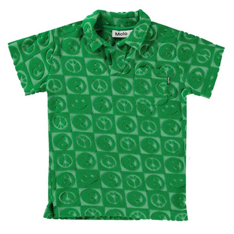 Molo Randel T Shirts Tops Pojke Bright Green | SE0000635