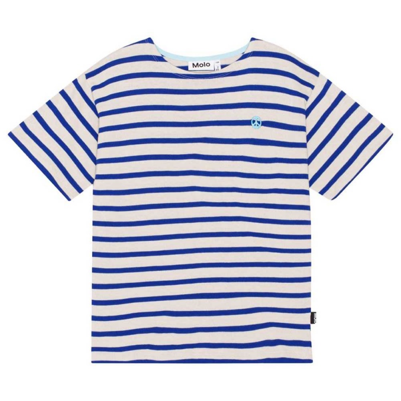 Molo Rilee T Shirts Tops Pojke Reef Stripe | SE0000797