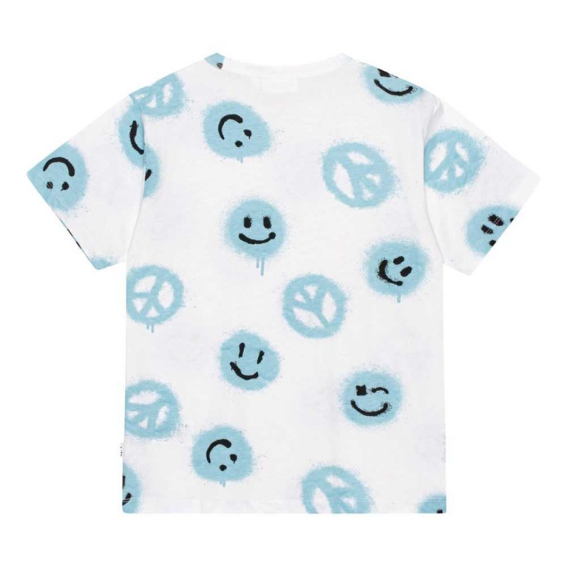 Molo Riley T Shirts Tops Pojke Easy Peacy Pool | SE0000788