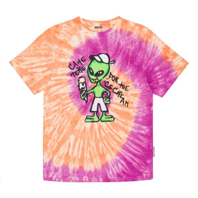 Molo Riley T Shirts Tops Pojke Ember Purple Dye | SE0000783