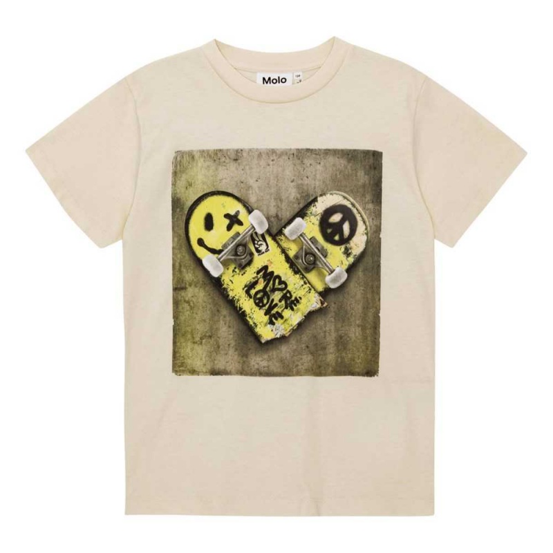 Molo Riley T Shirts Tops Pojke I Heart Skate | SE0000785