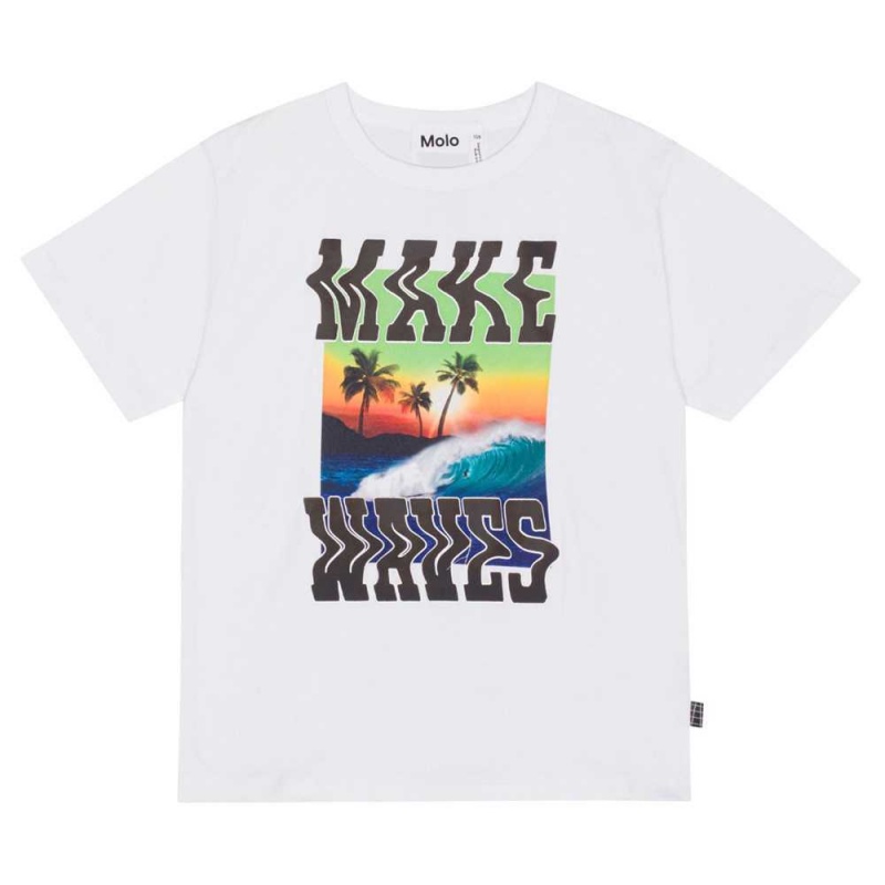 Molo Riley T Shirts Tops Pojke Make Waves | SE0000772