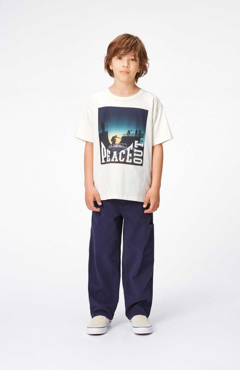 Molo Riley T Shirts Tops Pojke Peace Out Skate | SE0000822