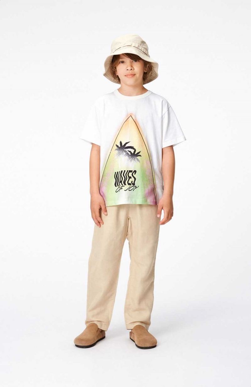 Molo Riley T Shirts Tops Pojke Surfboard | SE0000813