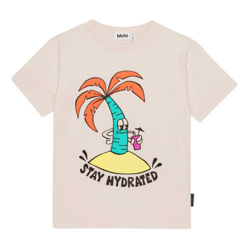 Molo Riley T Shirts Tops Pojke Thirsty Palmtree | SE0000775