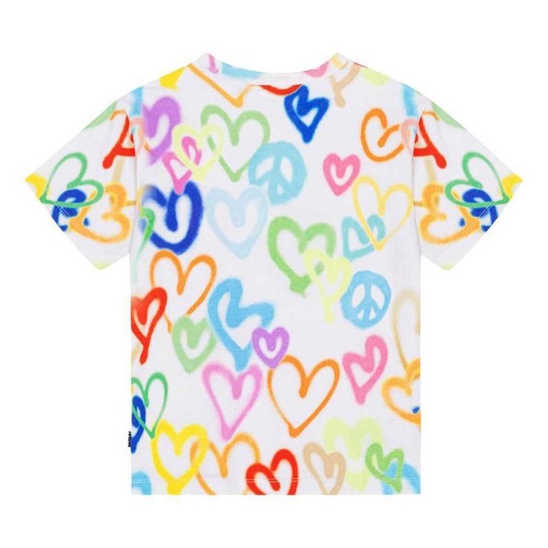 Molo Riley T Shirts Tops Pojke Variety Hearts | SE0000786