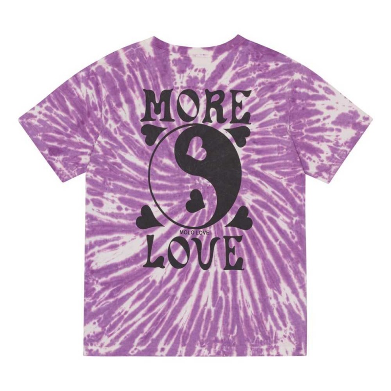 Molo Riley T Shirts Tops Flicka Love Tie Dye | SE0000563