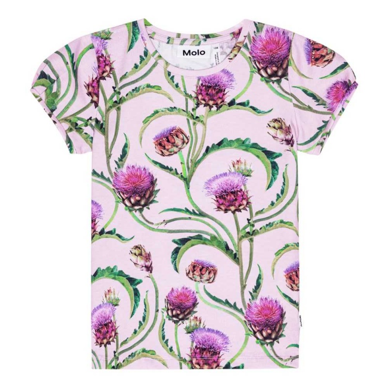 Molo Rimona T Shirts Tops Flicka Artichoke Glow | SE0000543