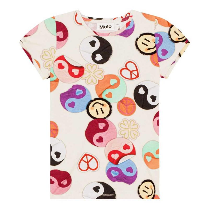 Molo Rimona T Shirts Tops Flicka Yin Yang | SE0000560