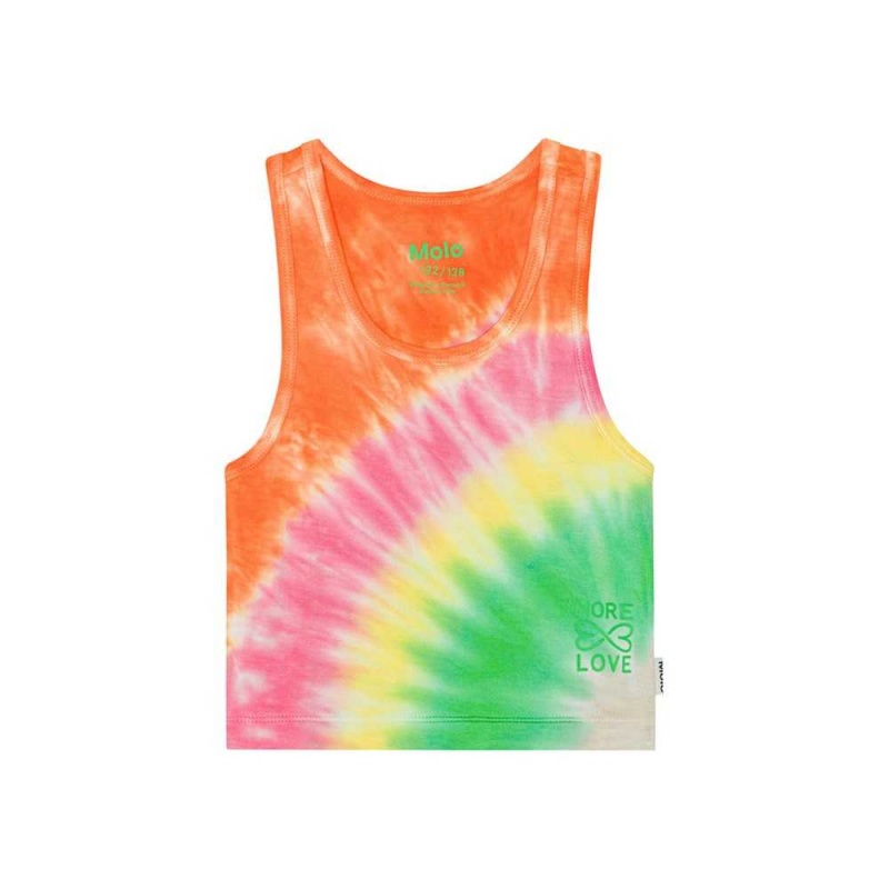 Molo Rippi T Shirts Tops Flicka Tie Dye Joy | SE0000503