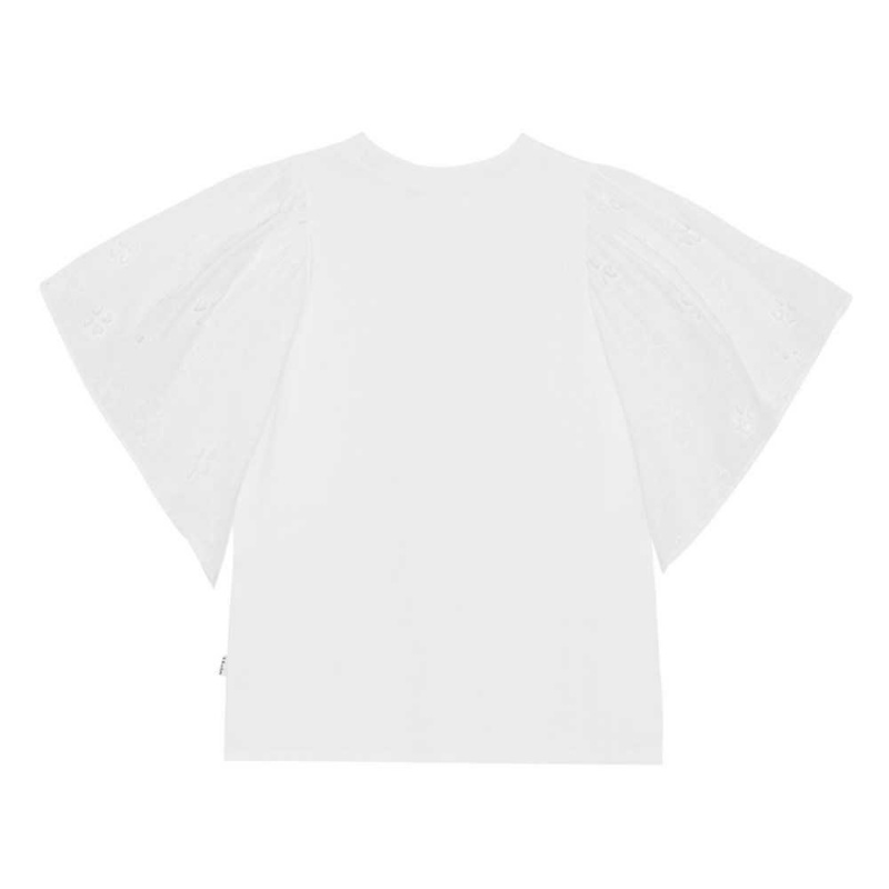 Molo Ritza T Shirts Tops Flicka White | SE0000492