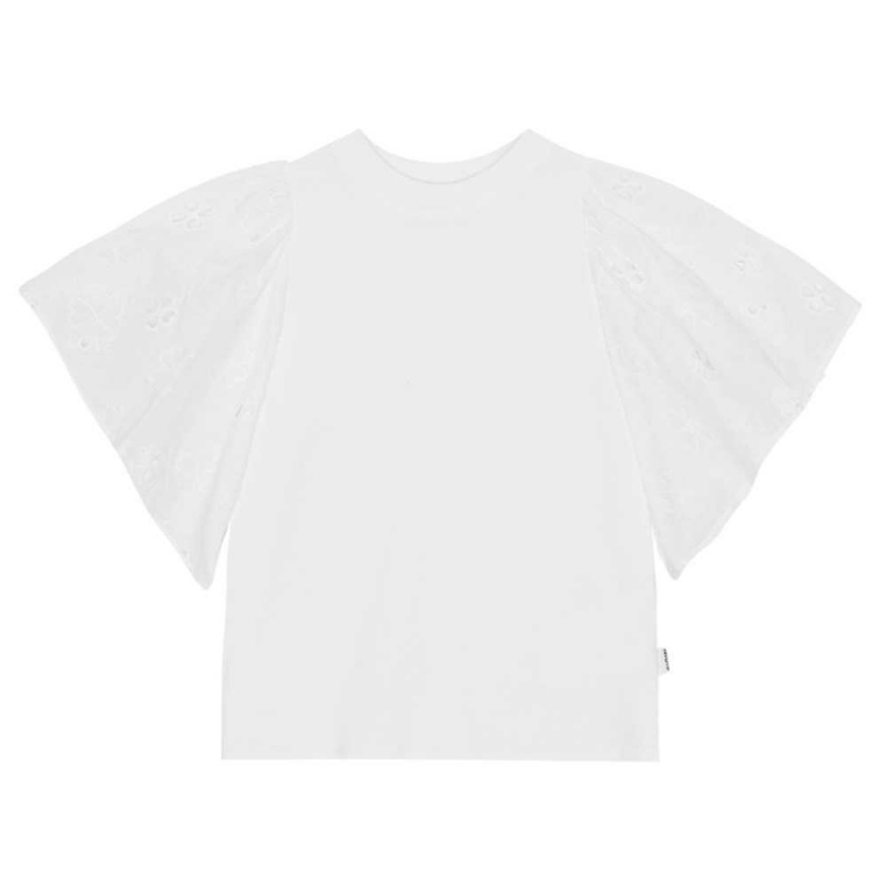 Molo Ritza T Shirts Tops Flicka White | SE0000492