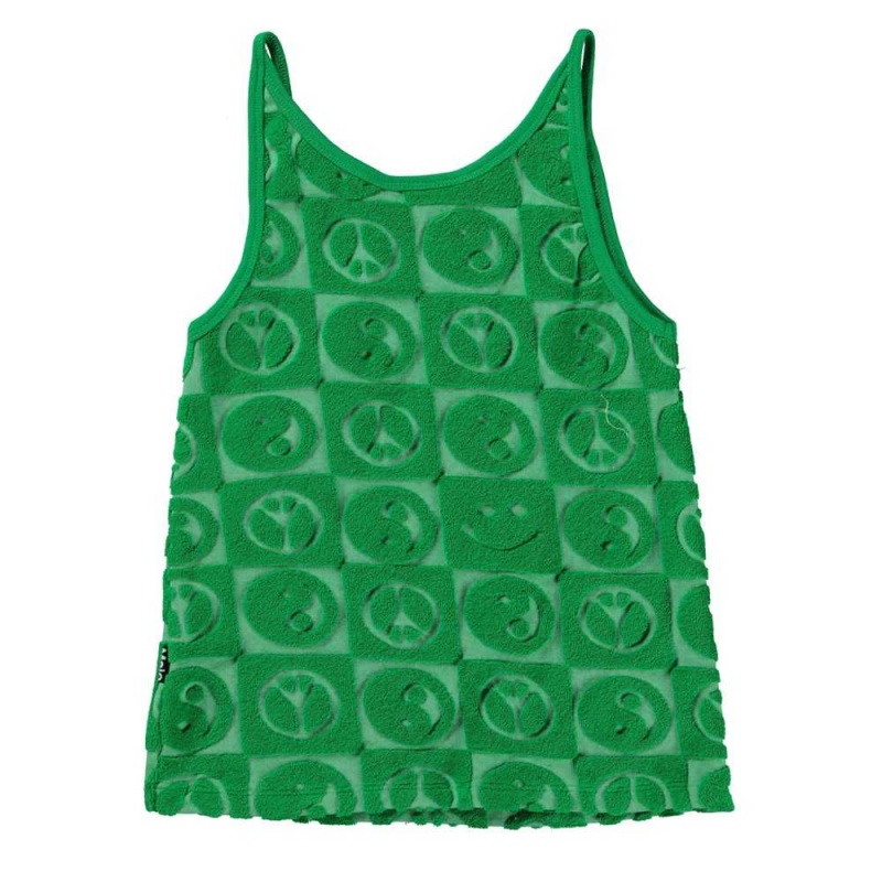 Molo Rizi T Shirts Tops Flicka Bright Green | SE0000180