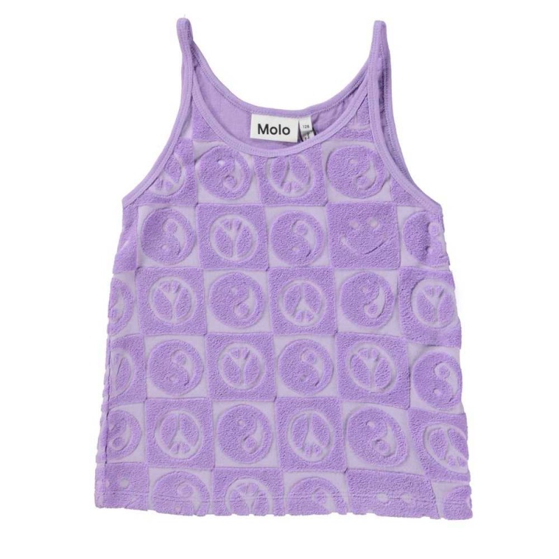 Molo Rizi T Shirts Tops Flicka Viola | SE0000198