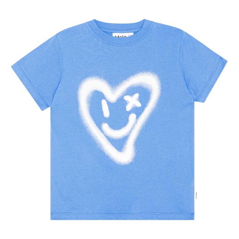 Molo Road T Shirts Tops Flicka Forget Me Not | SE0000575