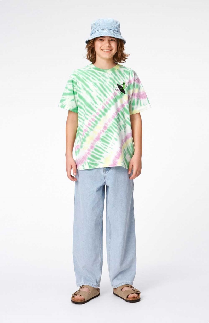 Molo Rodney T Shirts Tops Pojke Green Helio Dye | SE0000816