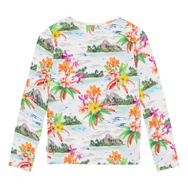 Molo Rose T Shirts Tops Flicka Tropical Islands | SE0000517