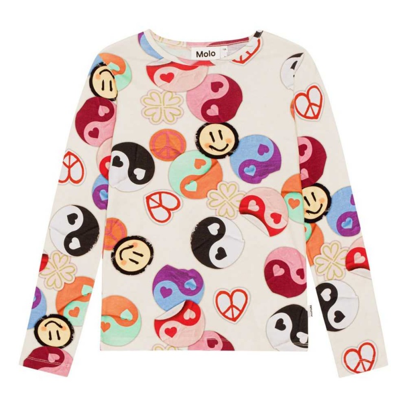 Molo Rose T Shirts Tops Flicka Yin Yang | SE0000558