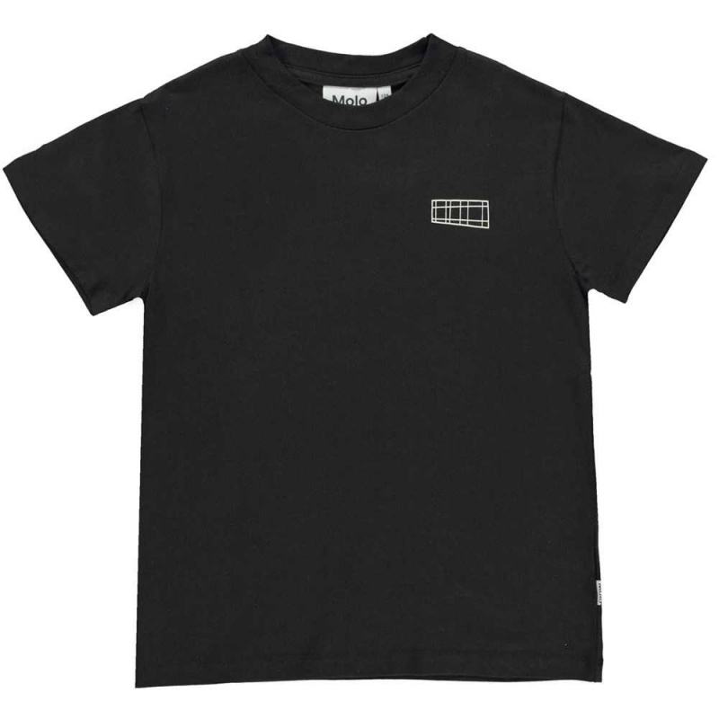 Molo Roxo T Shirts Tops Flicka Black | SE0000553