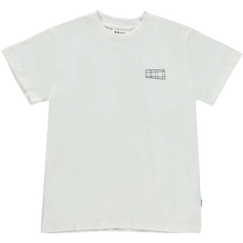 Molo Roxo T Shirts Tops Flicka White | SE0000598