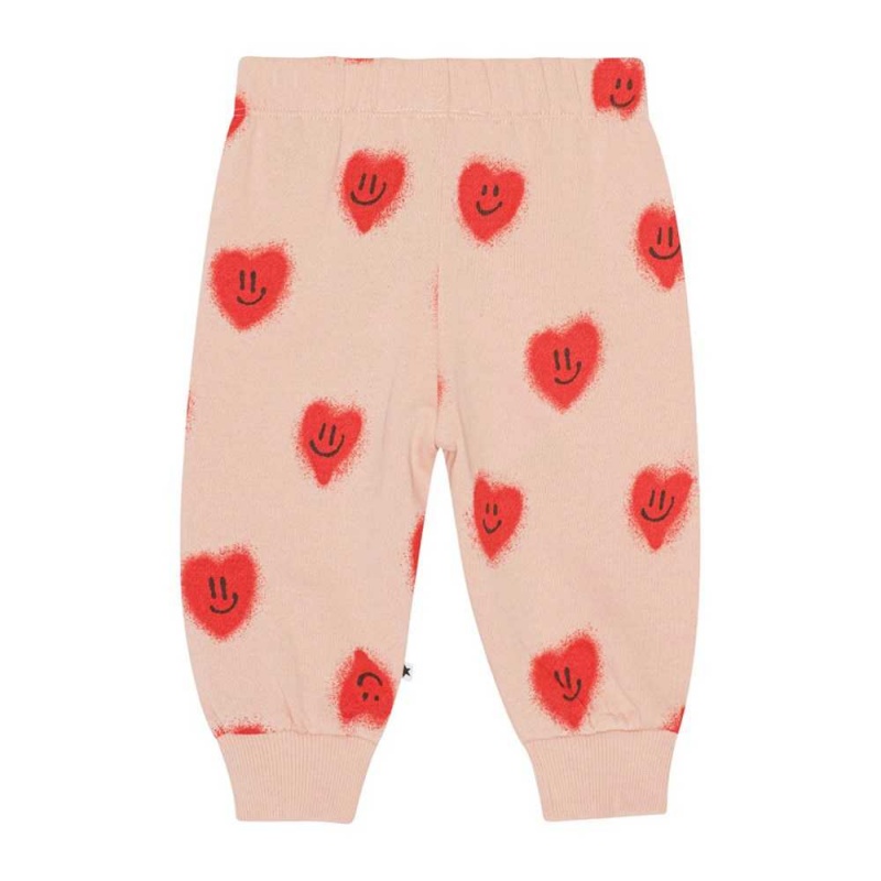 Molo Simeon Pants Jeans Flicka Red Hearts | SE0001385